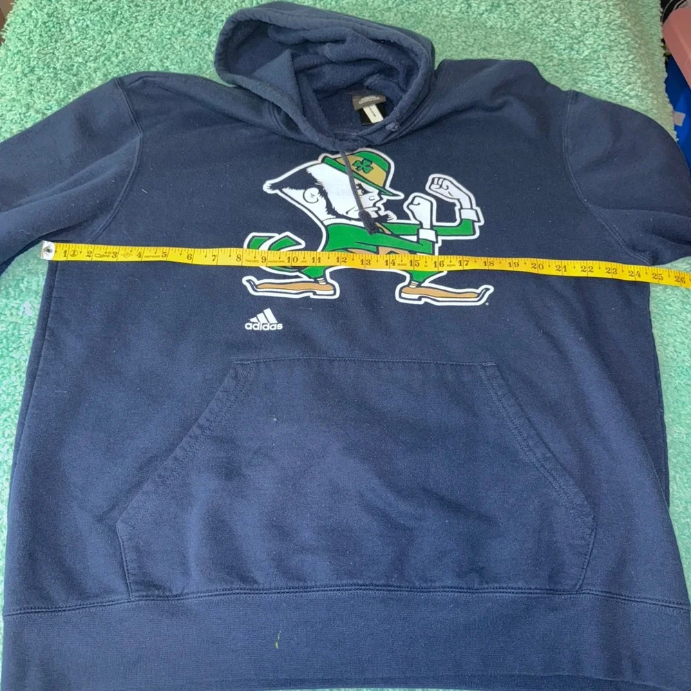 Notre Dame Fighting Irish Adidas‎ Hoodie Sweatshirt Navy Collegiate